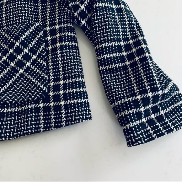 Zara plaid checkered jacket with back pleat size XS - Picture 12 of 14